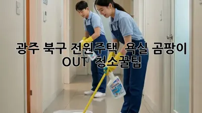 광주 북구 전원주택 🏡 욕실 곰팡이 OUT! ✨ 청소꿀팁